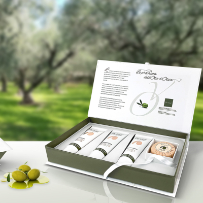 cofanetto cosmetico oroverde olio oliva biologico