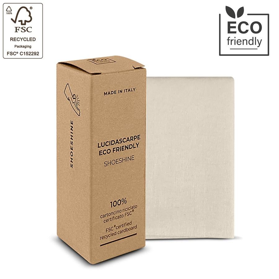lucidascarpe ecologico hotel astuccio certificato FSC
